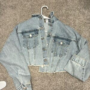Crop top Jean jacket